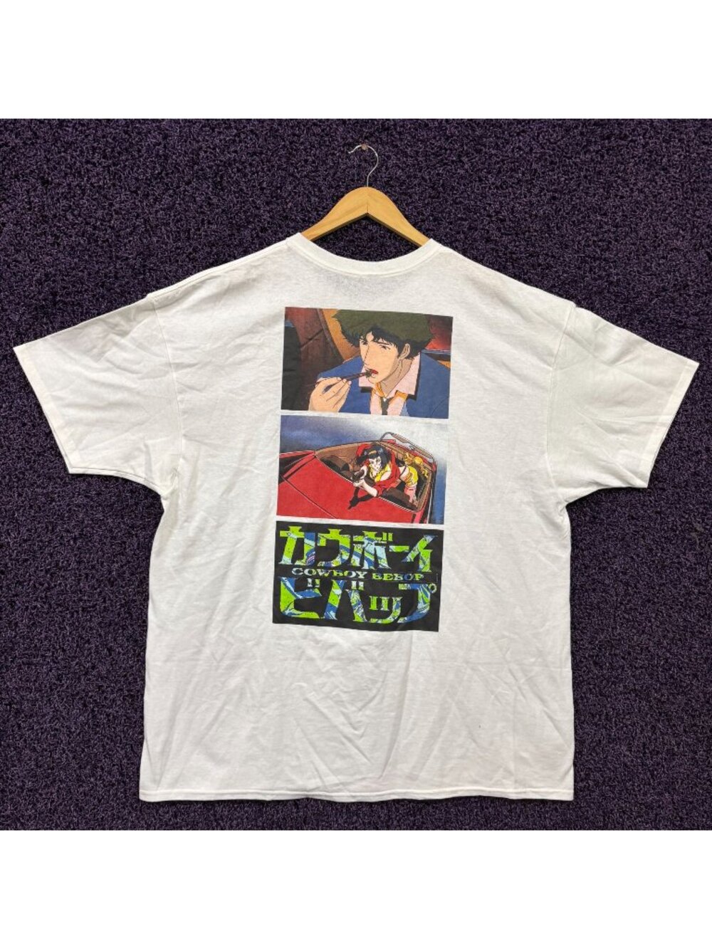 Cowboy Bebop Spike and Faye Oversized T-Shirt Size Extra Large